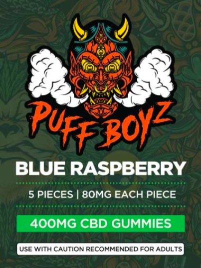 Blue Raspberry Puff Boyz Edibles