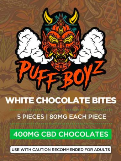White Chocolate Puff Boyz Edibles